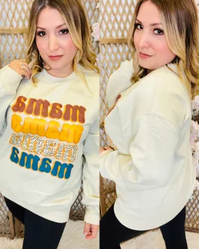 Mama Sweatshirt: Cream