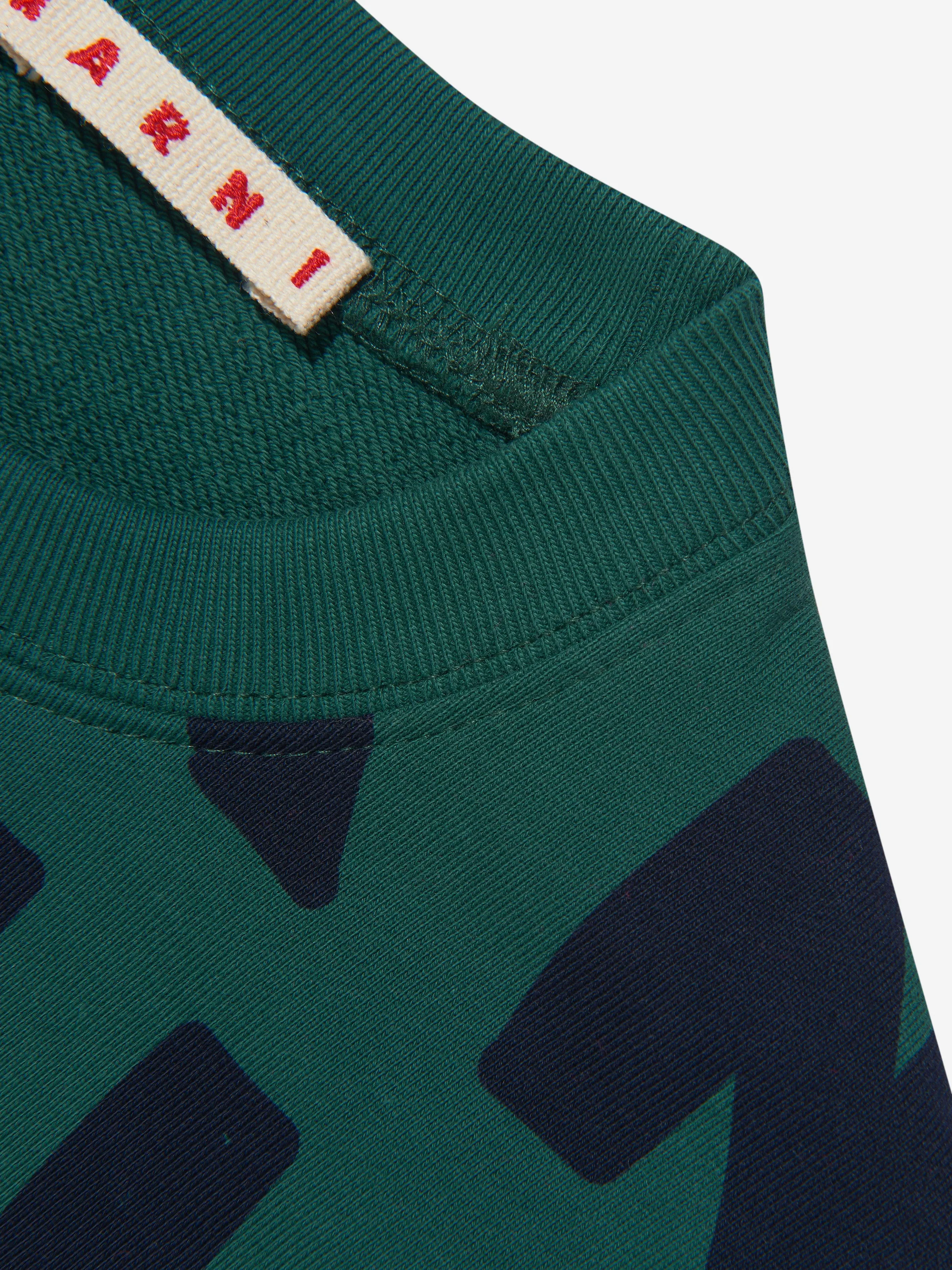 MARNI Boys All Over Logo Print Sweatshirt