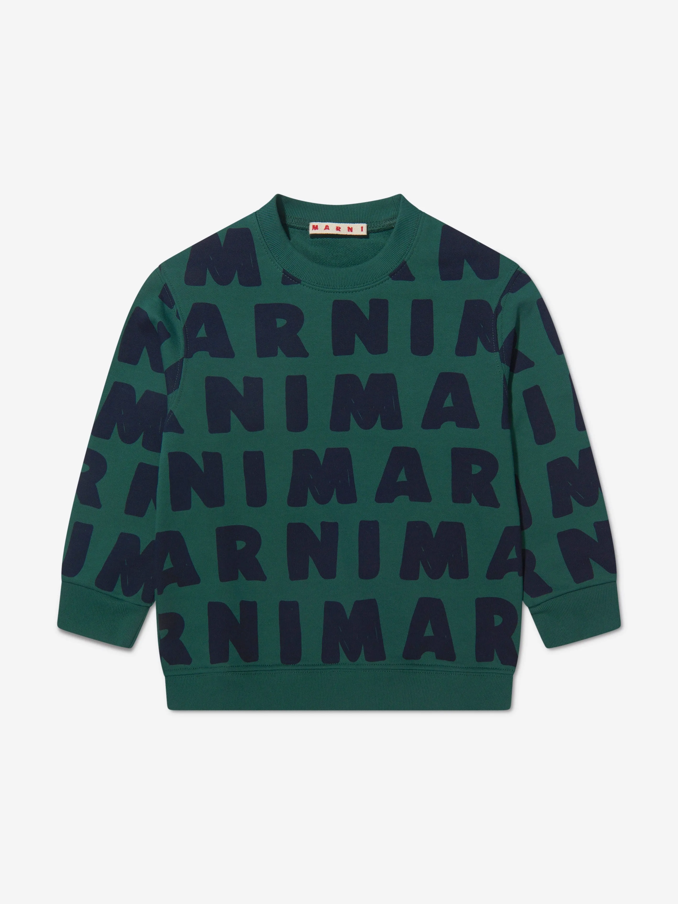 MARNI Boys All Over Logo Print Sweatshirt