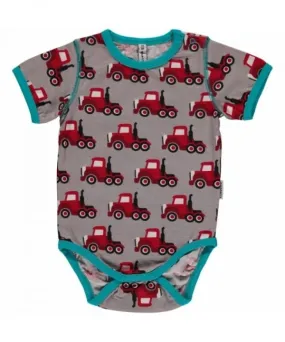 Maxomorra Short Sleeved Bodysuit - Truck