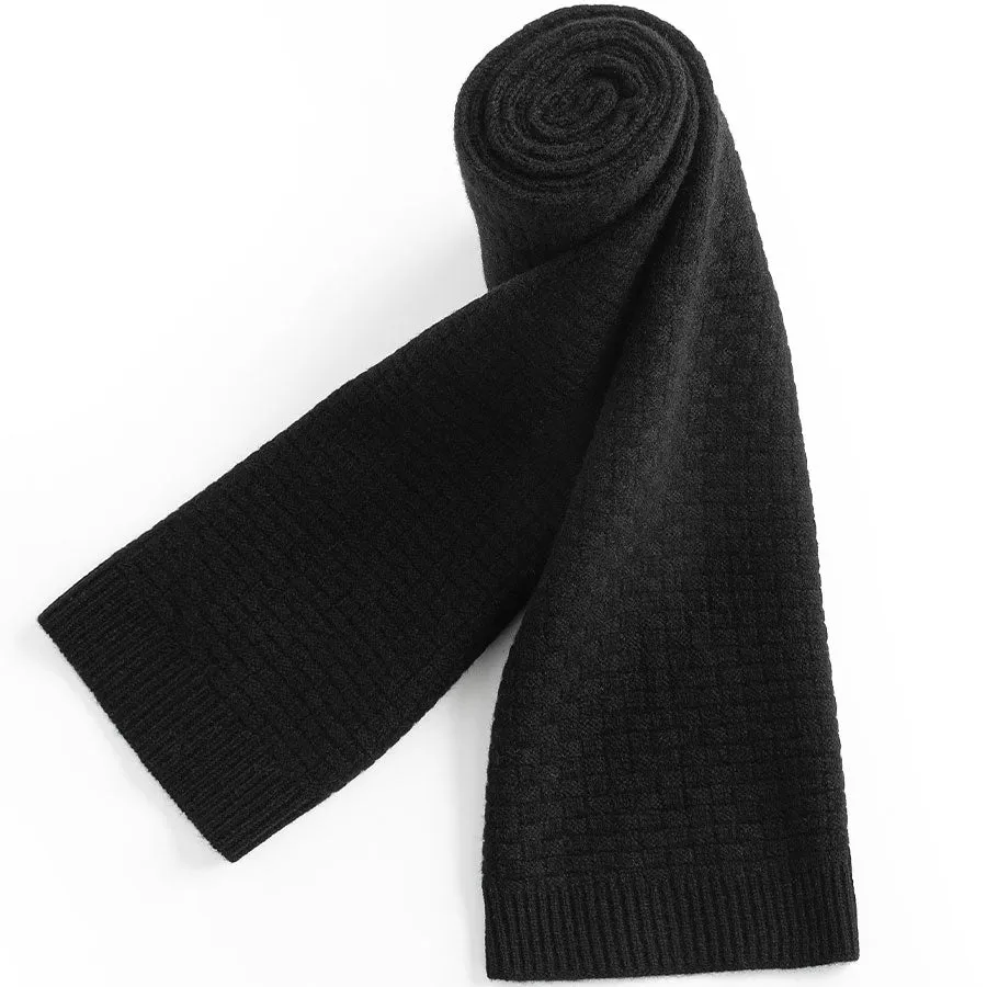 Mens Ilmio Wool Knit Scarf #11