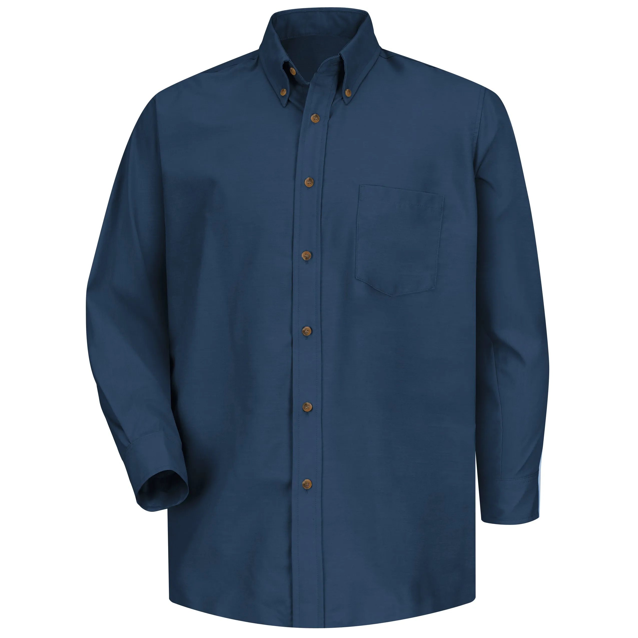 Men's Long Sleeve Poplin Dress Shirt SP90 - Navy