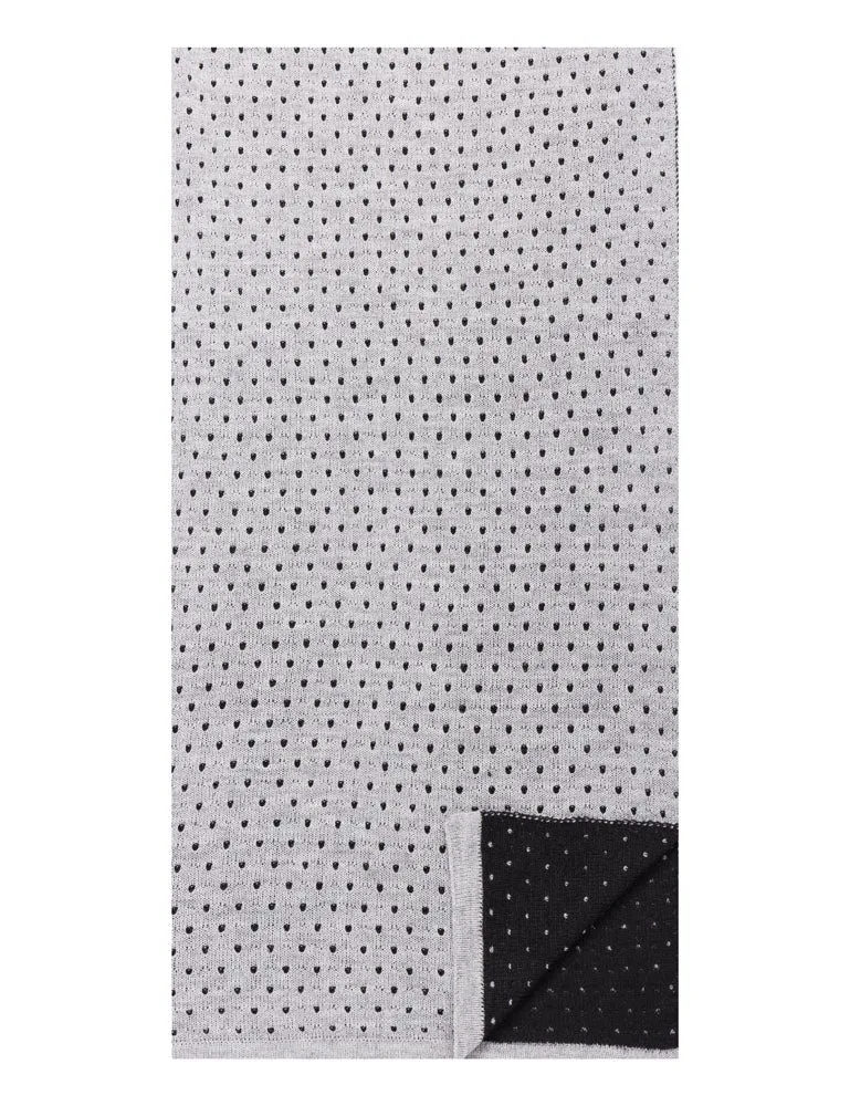 Men's Uptown Premium Knit Dot Pattern Scarf