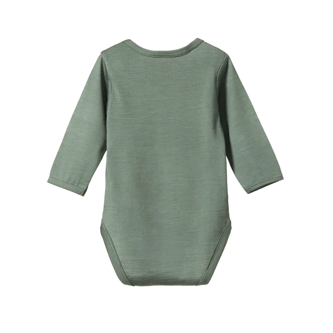 Merino Long Sleeve Bodysuit VARIOUS COLOURS