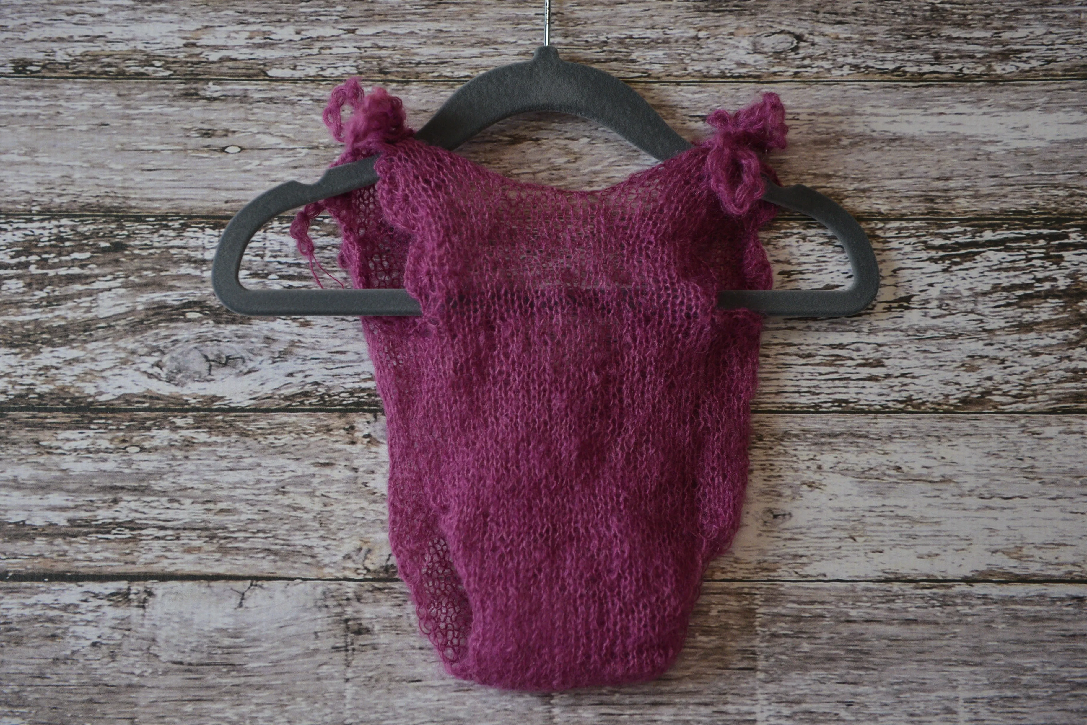 Mohair Bodysuit - Mauve