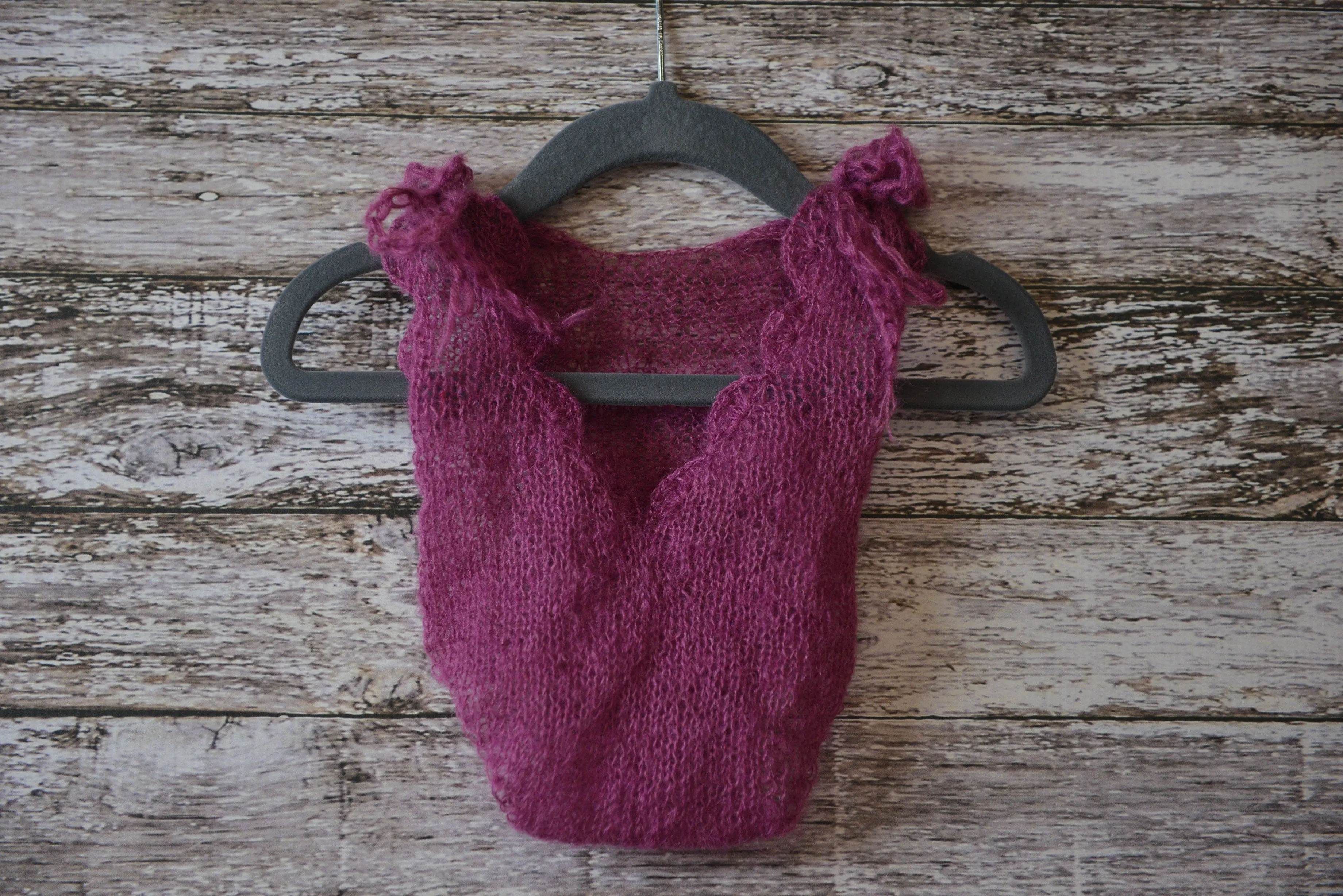 Mohair Bodysuit - Mauve