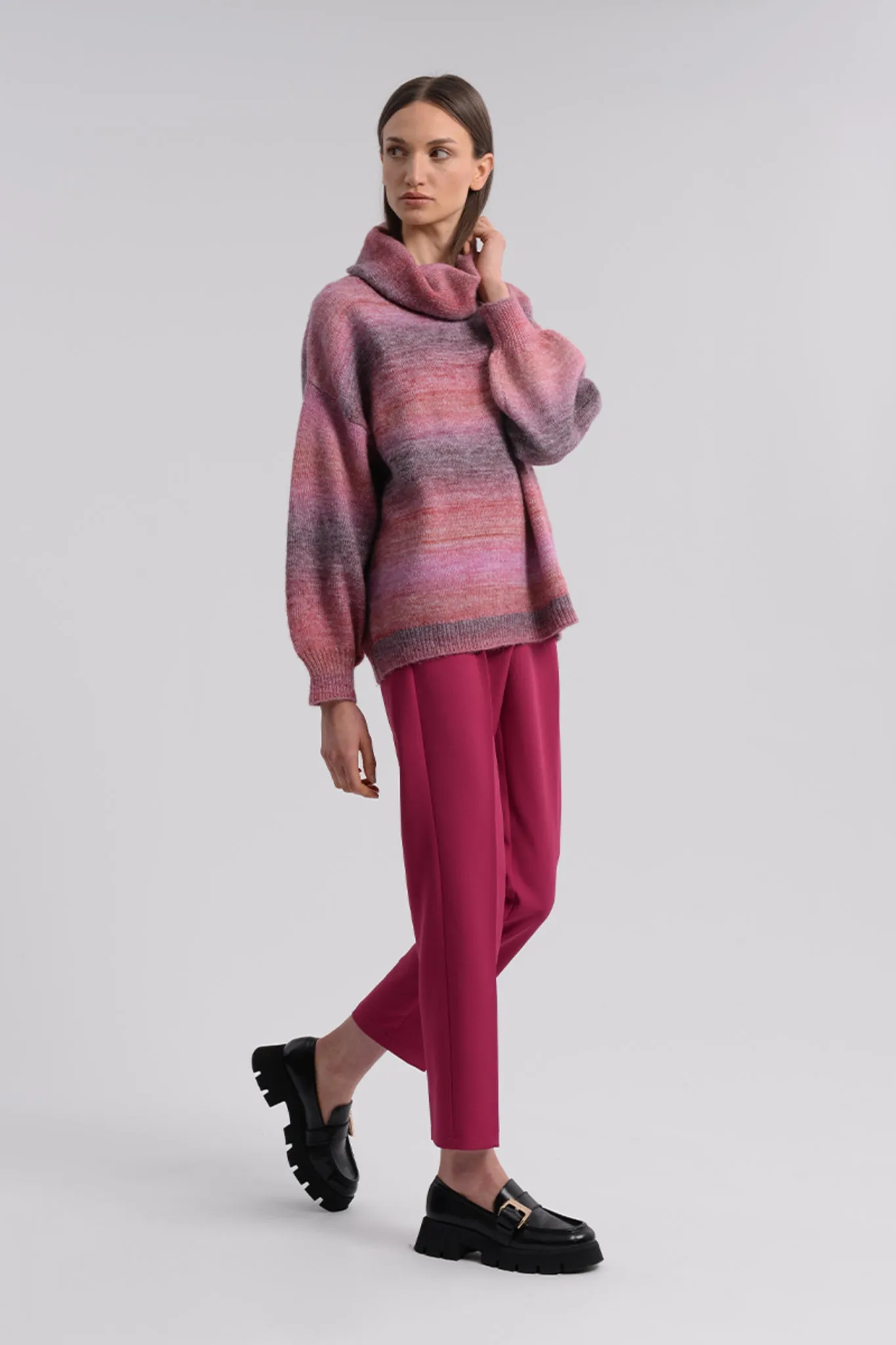 Molly Bracken Dark Pink Knitted Sweater