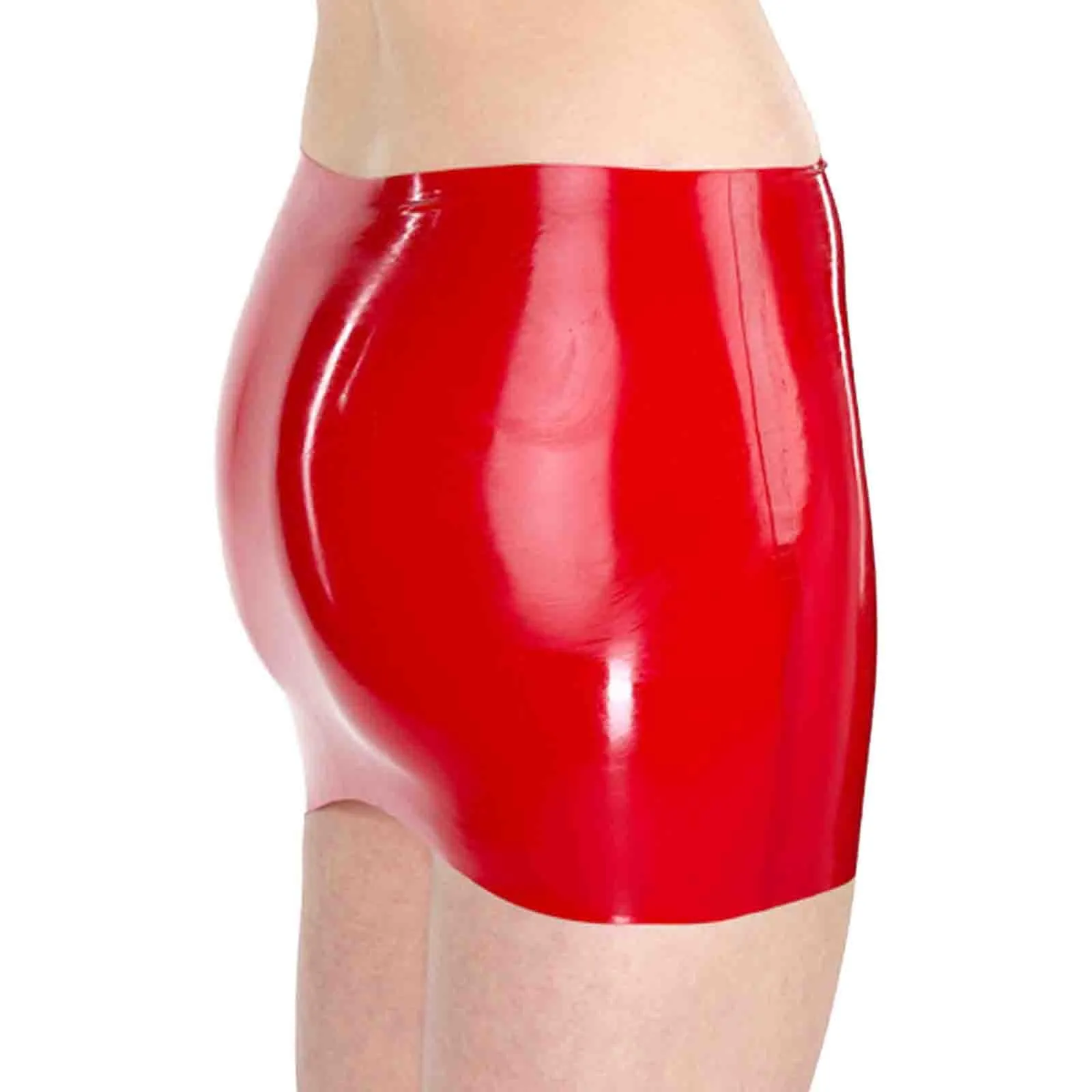 MONNIK Red Latex ladies Fashion Skirt sexy women Rubber pencil skirt custom made for fetish Catsuit Club wear