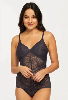 MONTELLE Wireless Lace London Fog Bodysuit