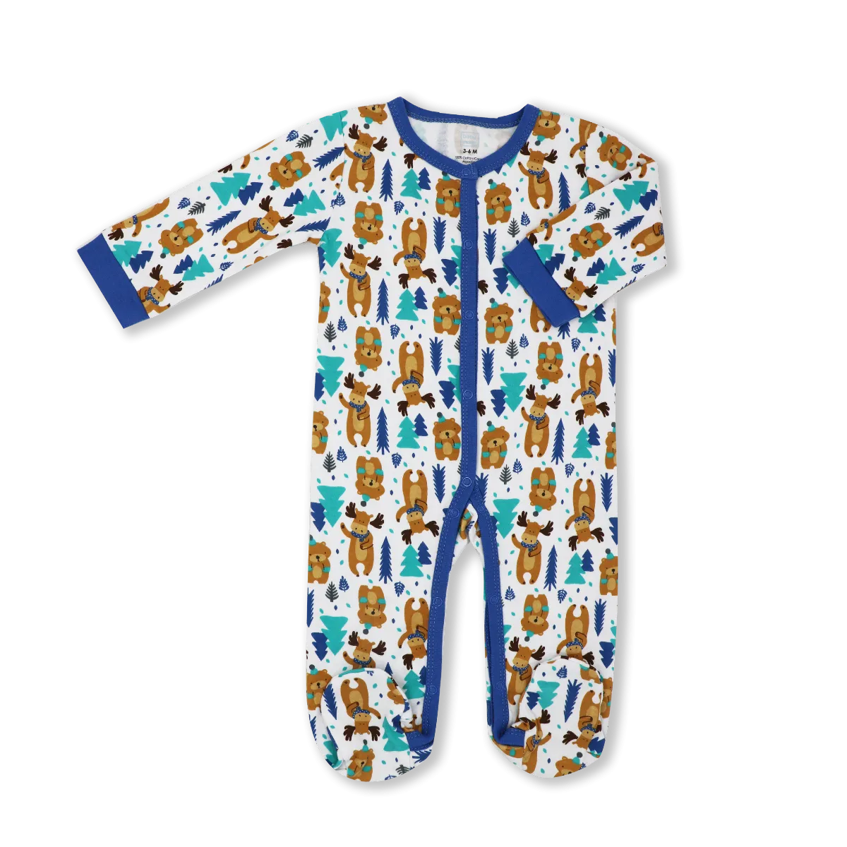 Moose and Bear Interlock Baby Bodysuit