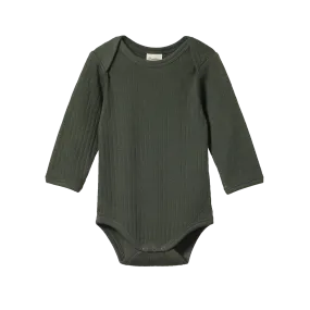 Nature Baby L/S Pointelle Bodysuit Thyme