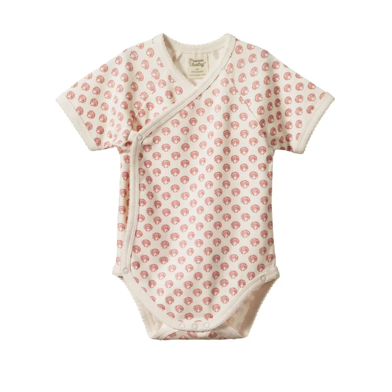 Nature Baby SS Kimono Suit - Scallop Shell Print