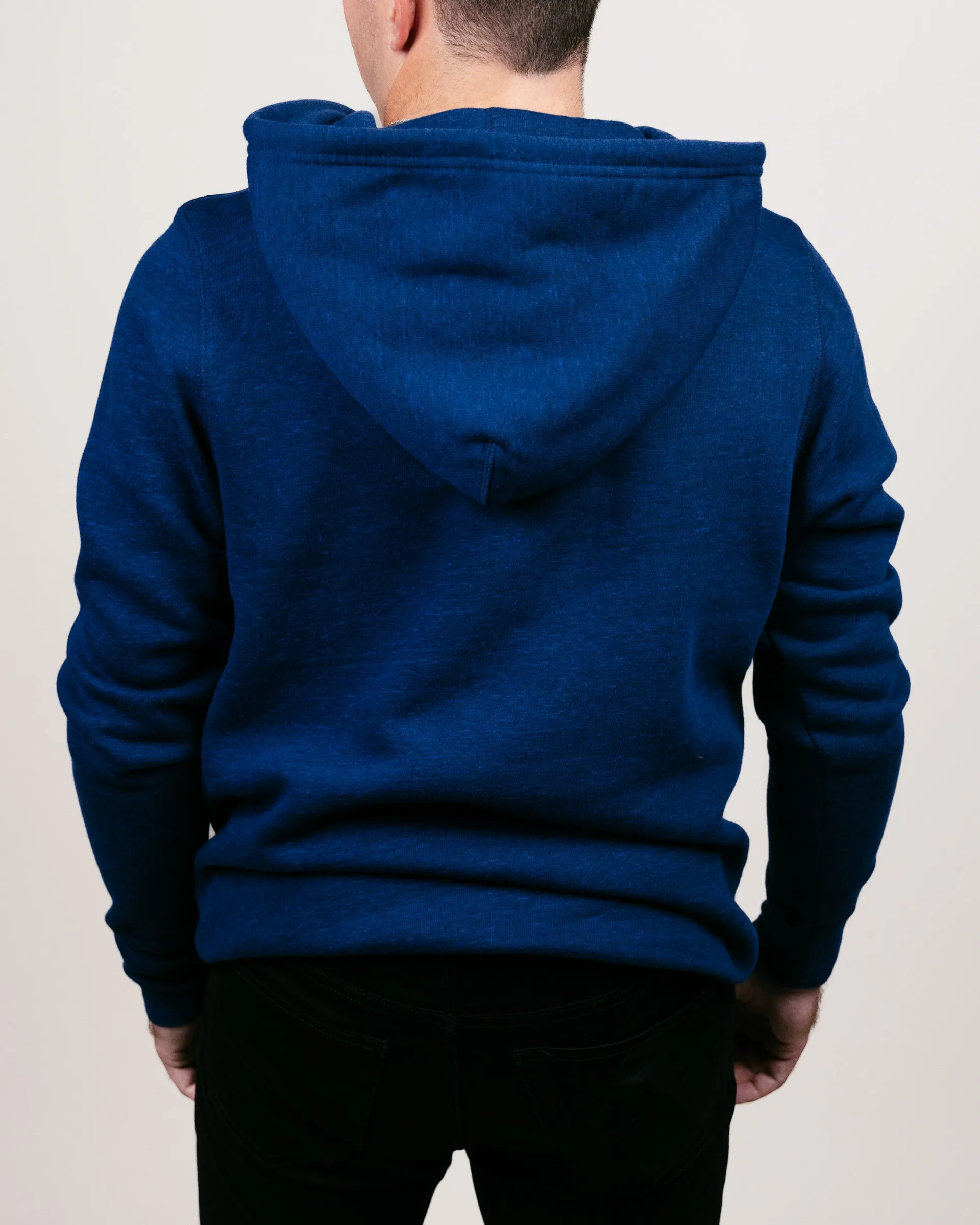 Navy & White Kansas City Script Vintage Hoodie