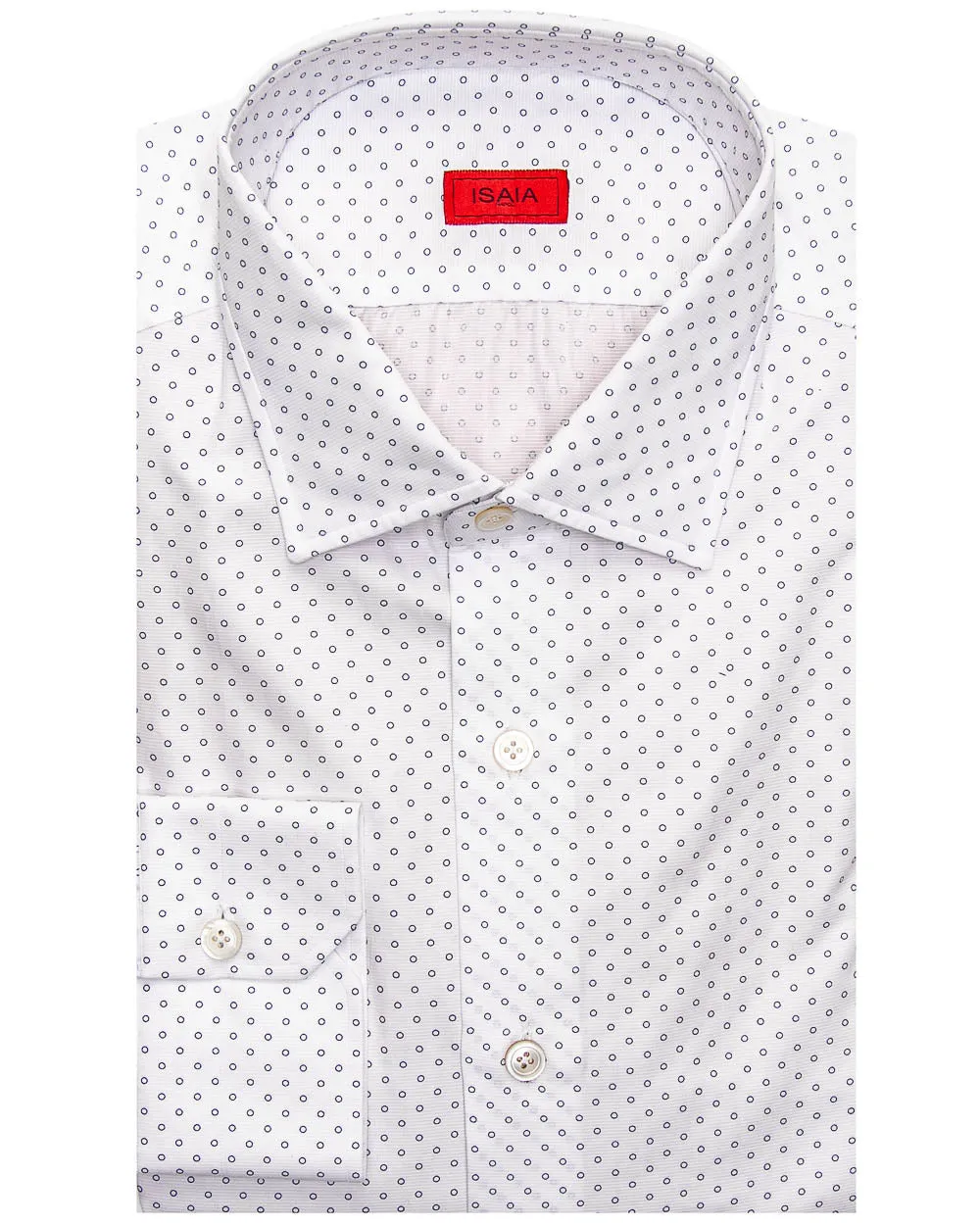 Navy Dotted Dress Shirt