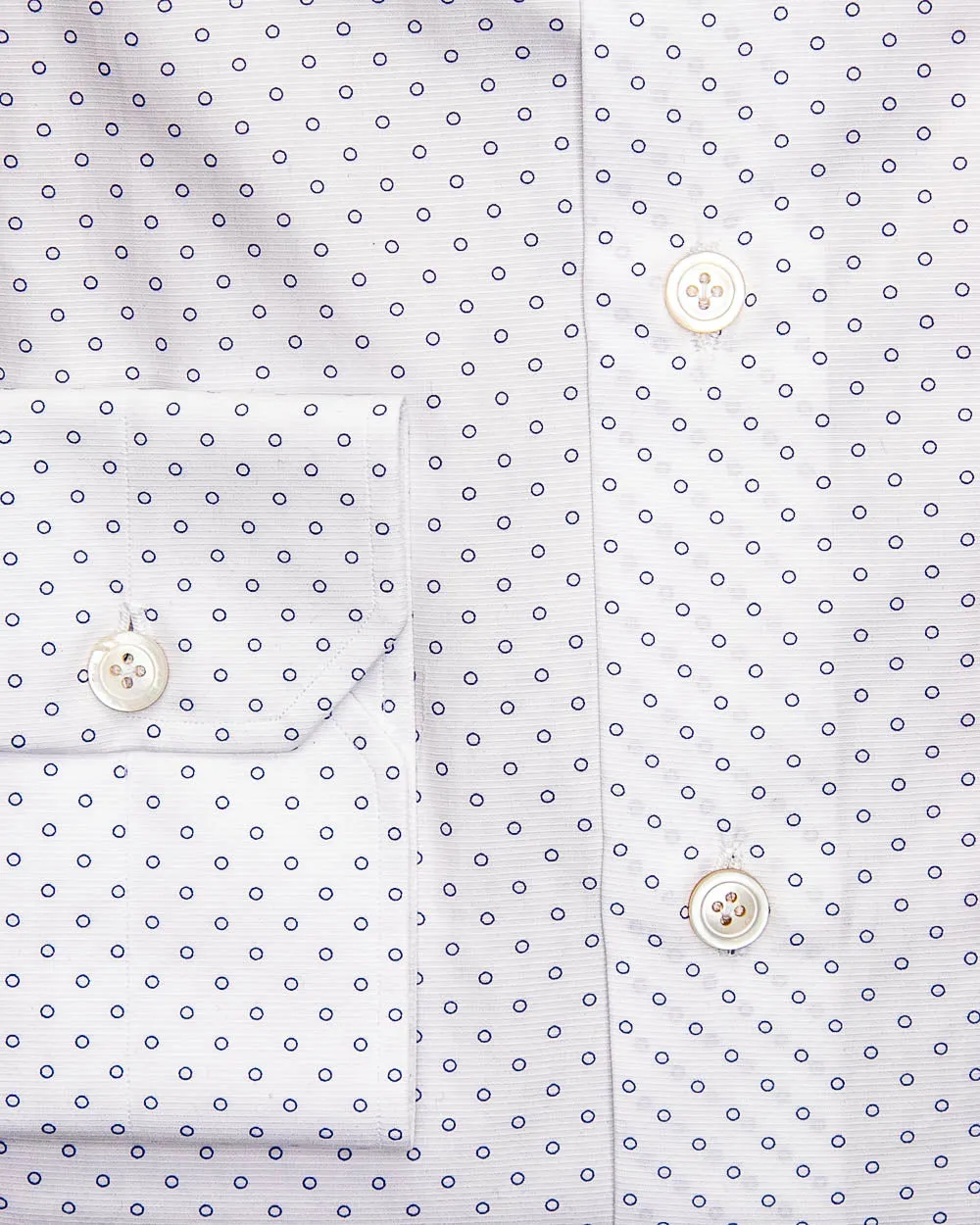 Navy Dotted Dress Shirt