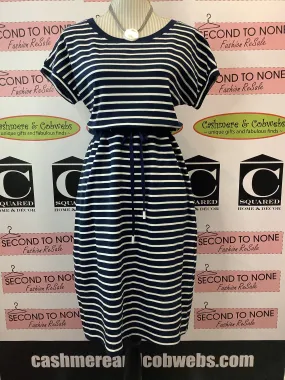 Navy Striped T-Shirt Dress (Only 2 Left!)