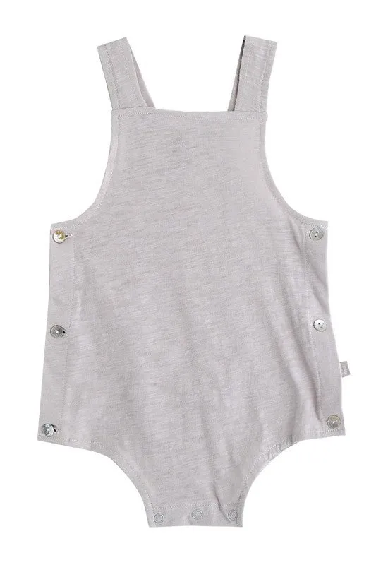 Newborn Infant Baby Bodysuit with Grey Hat Apron