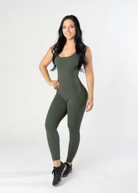 NKD Classic Bodysuit With Pockets | OD Green