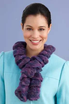 One Ball Twirly Scarf (Knit) - Version 2