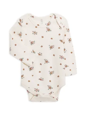 Organic Bodysuit | Bonnie Floral / Fig - 0/3M & 18/24M