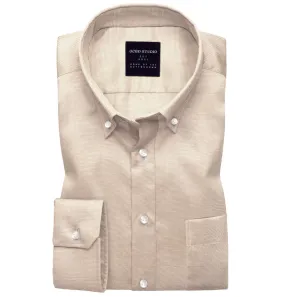 Oxford Button-Down - Long Sleeve - Tan