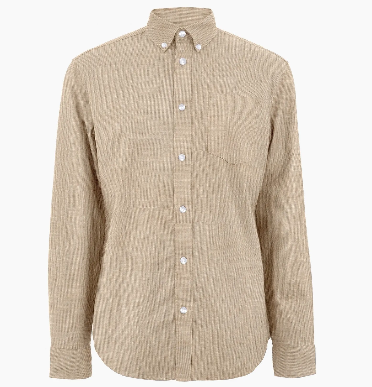 Oxford Button-Down - Long Sleeve - Tan