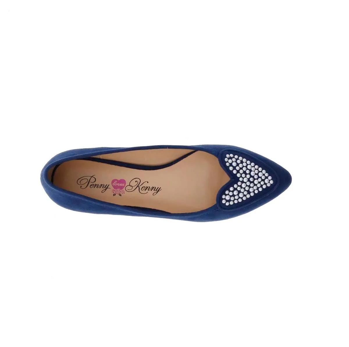 Penny Loves Kenny Nookie Prl Women Flat Slip-on In Navy Microsuede