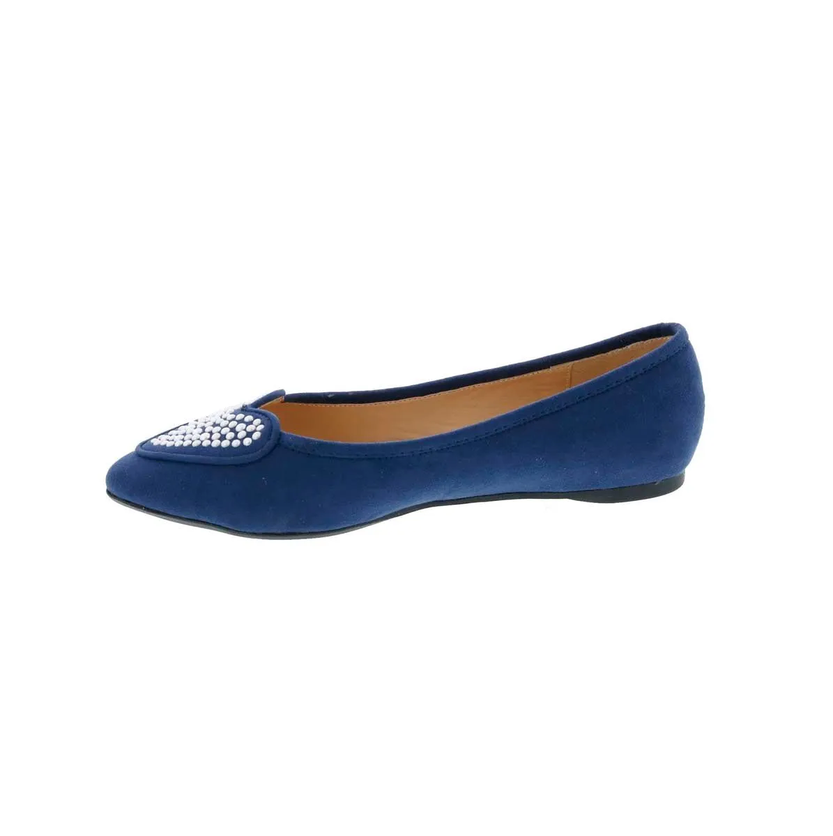 Penny Loves Kenny Nookie Prl Women Flat Slip-on In Navy Microsuede