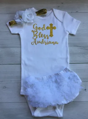 Personalized Girl Outfit Baptism after Party.