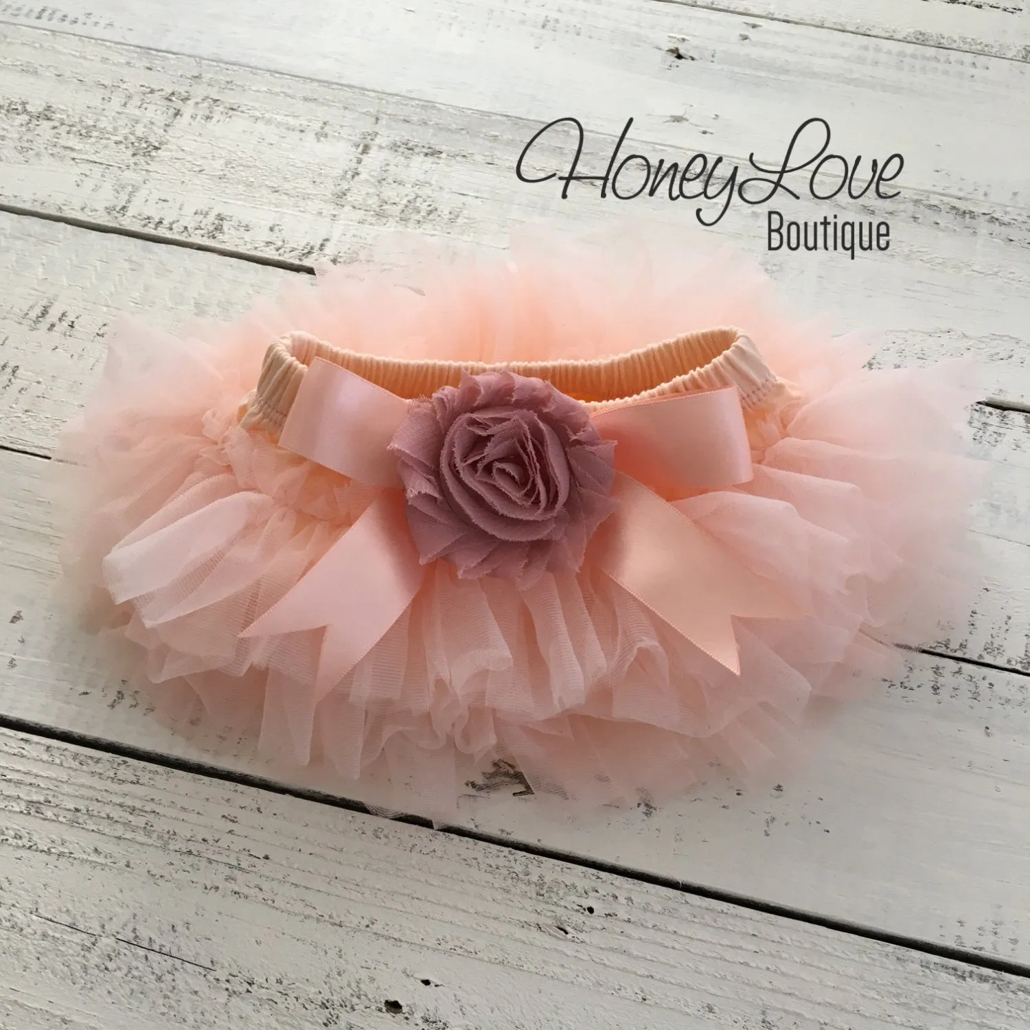 PERSONALIZED Name Outfit - Gold glitter and Peach/Vintage Pink - embellished tutu skirt bloomers