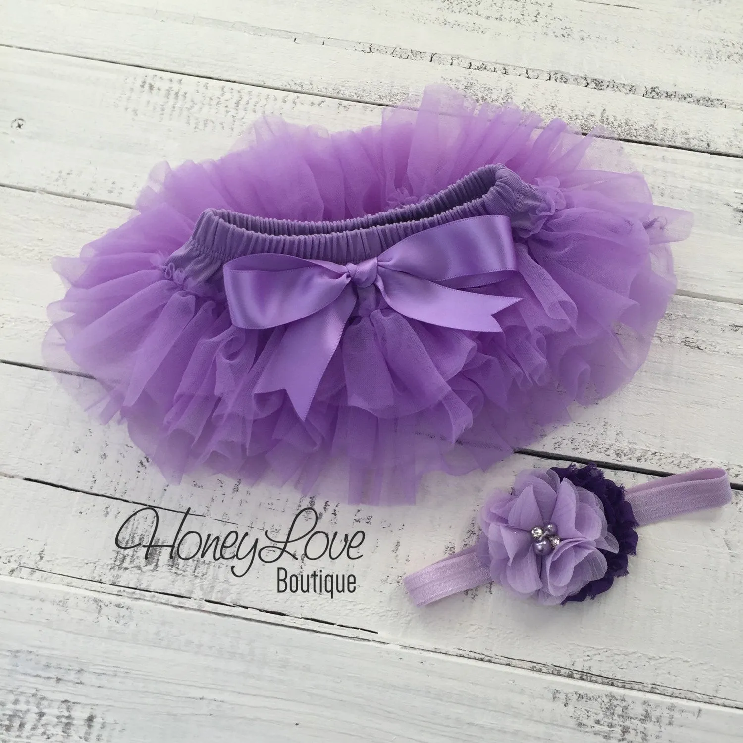 PERSONALIZED Name Outfit - Silver Glitter and Lavender Purple