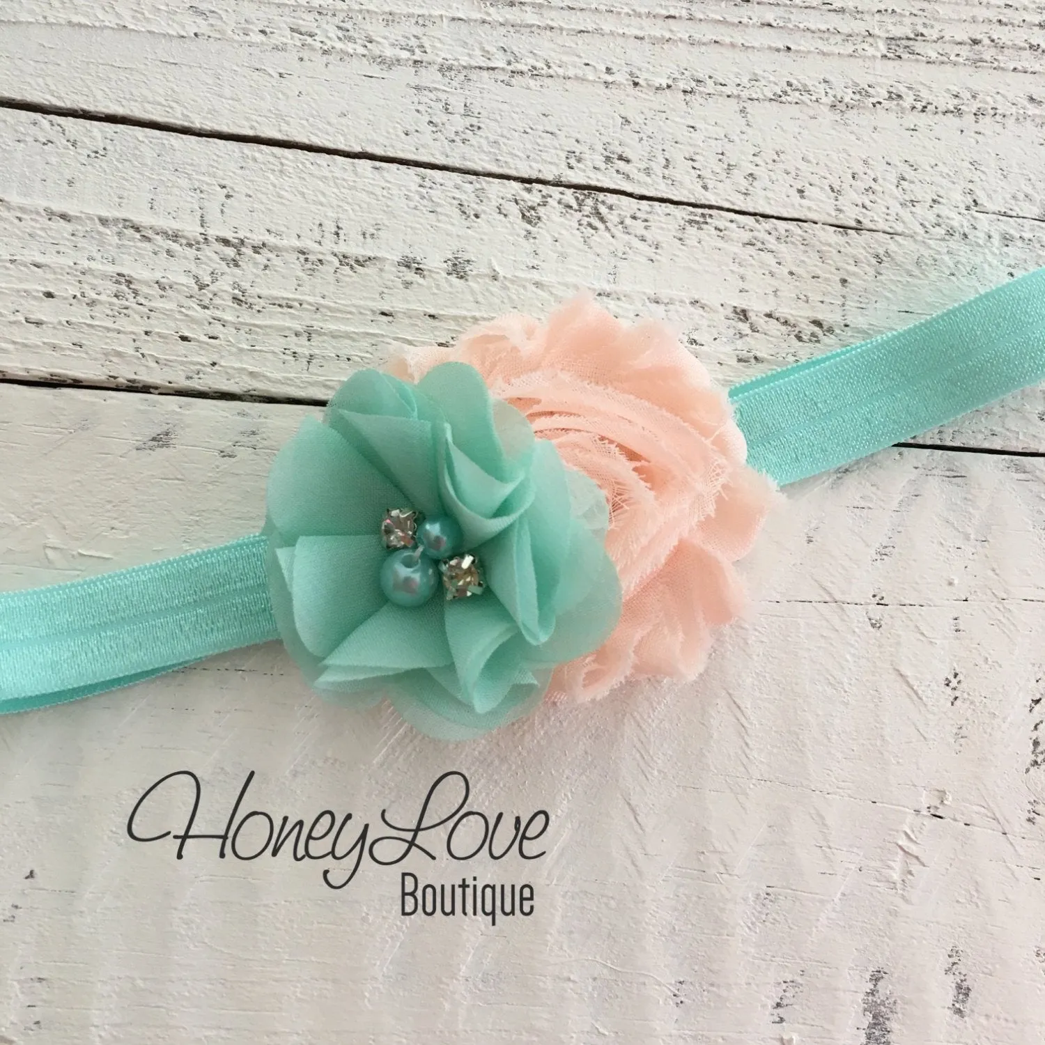 PERSONALIZED Name with Arrow - Gold Glitter, Mint/Aqua and Peach