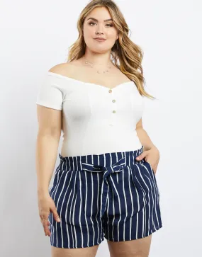 Plus Size Every Day Off The Shoulder Bodysuit