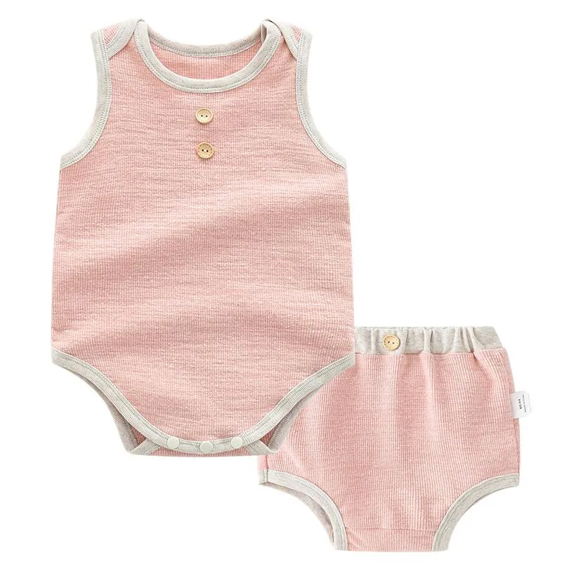 Premium 2 Pieces Baby's Bodysuit Set