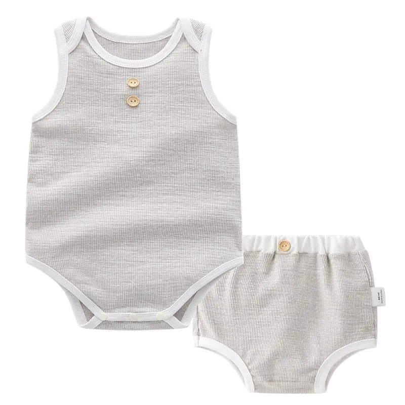 Premium 2 Pieces Baby's Bodysuit Set