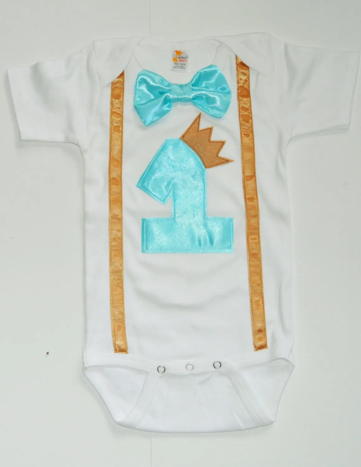 Prince birthday bodysuit, Little Prince Birthday shirt, 1st 2nd 3rd  birthday, Boys cake smash outfit, blue and gold prince birthday shirt