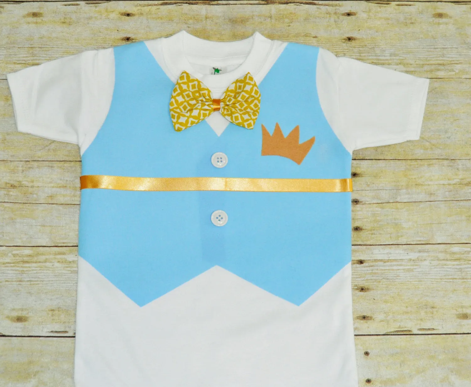 Prince birthday bodysuit, Prince Charming Birthday shirt, 1st 2nd 3rd  birthday, Boys cake smash outfit, blue and gold