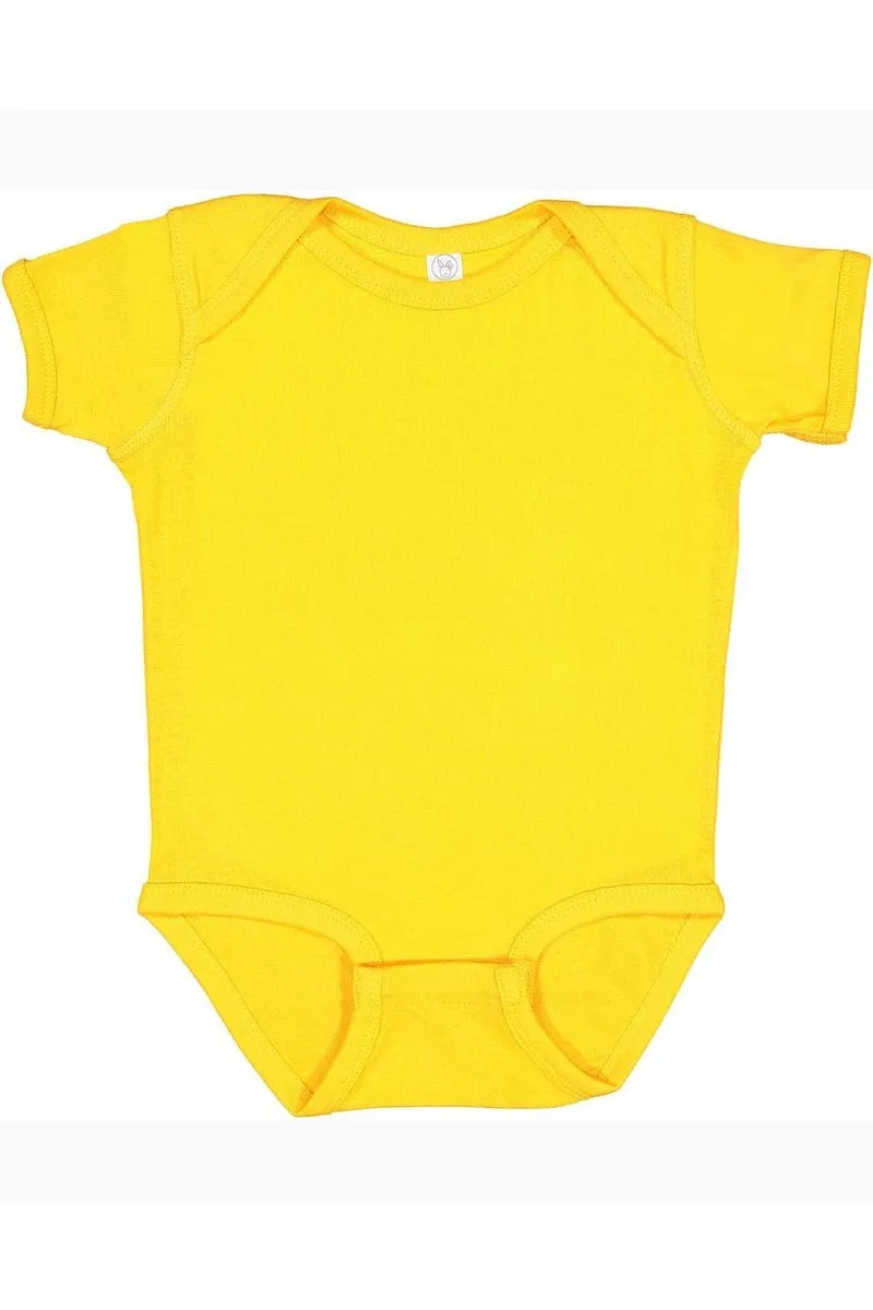 Rabbit Skins 4400: Infant Baby Rib Bodysuit, Basic Colors