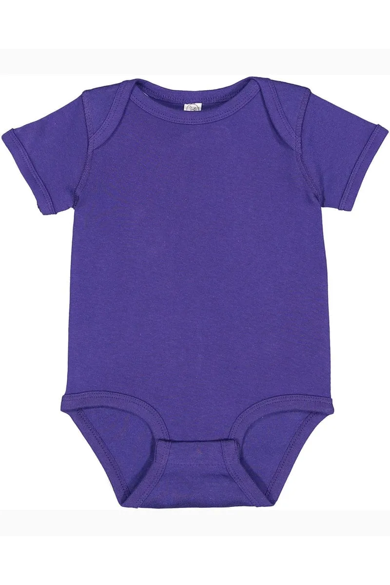 Rabbit Skins 4400: Infant Baby Rib Bodysuit, Basic Colors