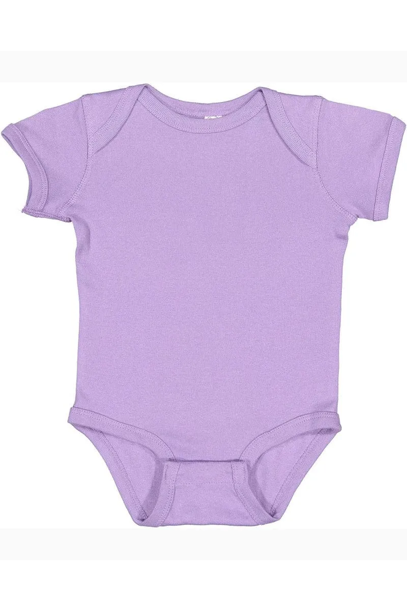 Rabbit Skins 4400: Infant Baby Rib Bodysuit, Basic Colors