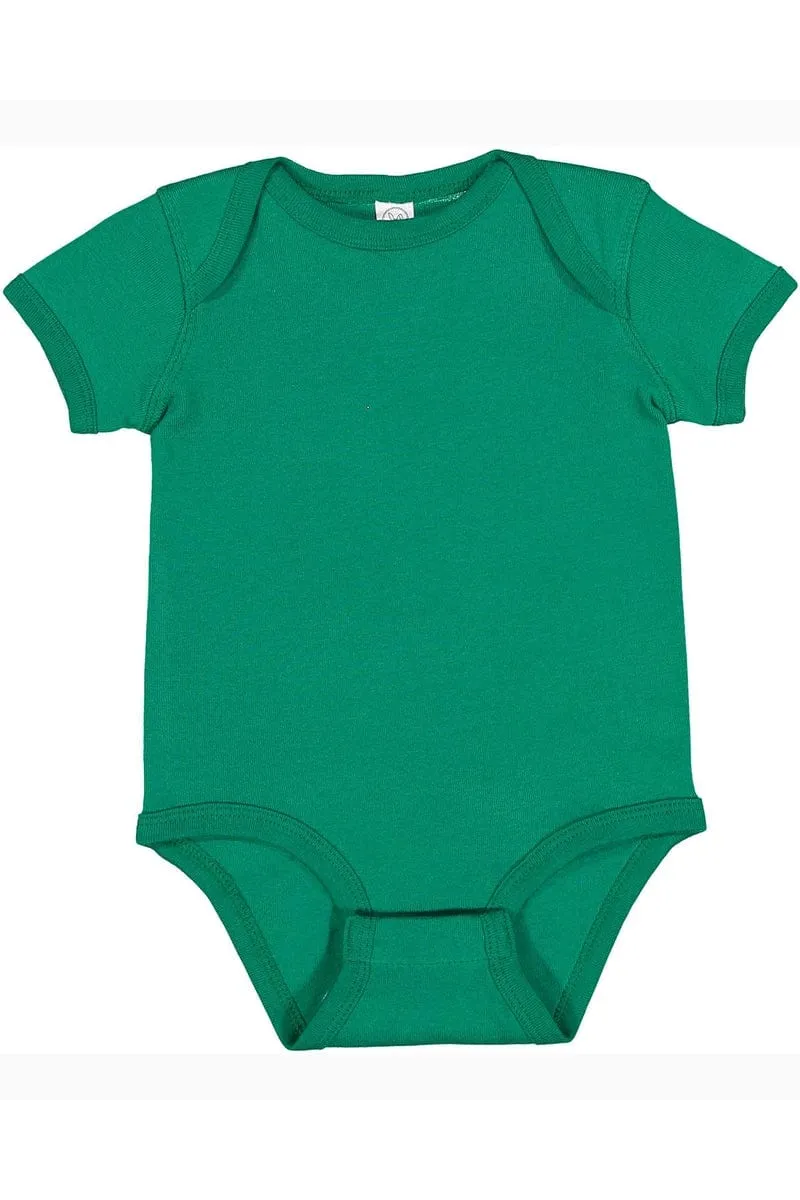 Rabbit Skins 4400: Infant Baby Rib Bodysuit, Basic Colors