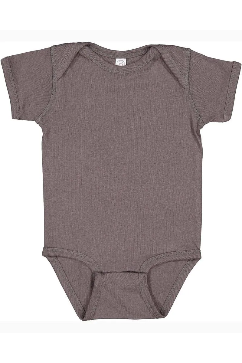 Rabbit Skins 4400: Infant Baby Rib Bodysuit, Basic Colors