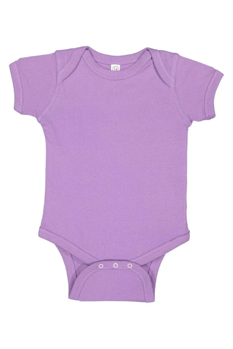 Rabbit Skins 4400: Infant Baby Rib Bodysuit, Basic Colors