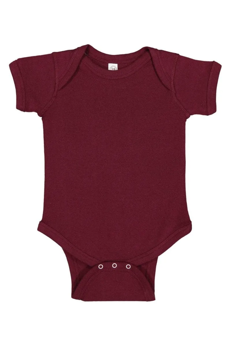 Rabbit Skins 4400: Infant Baby Rib Bodysuit, Basic Colors