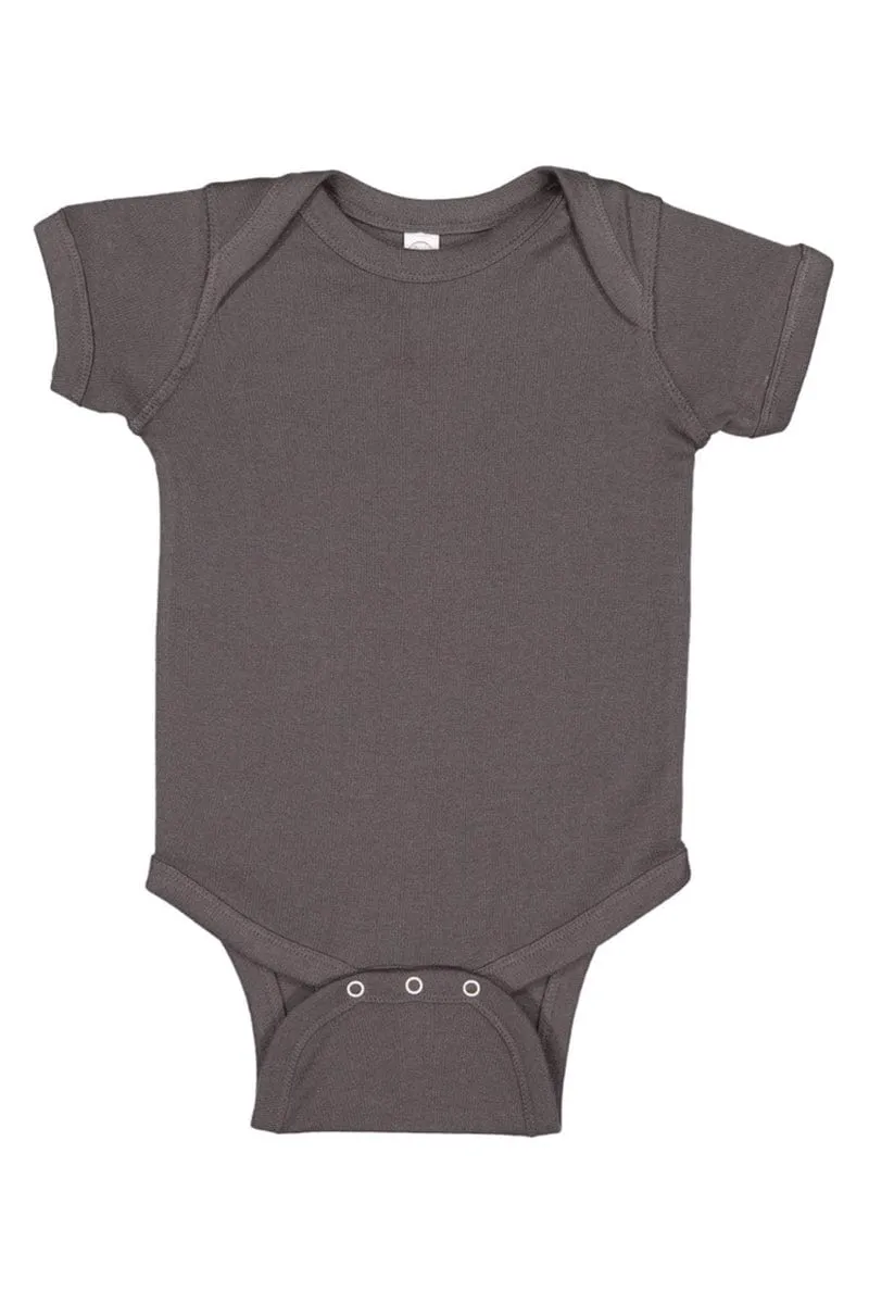 Rabbit Skins 4400: Infant Baby Rib Bodysuit, Basic Colors