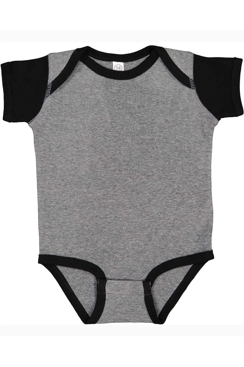 Rabbit Skins 4400: Infant Baby Rib Bodysuit, Basic Colors