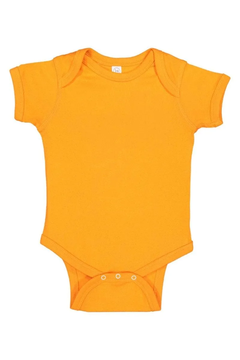 Rabbit Skins 4400: Infant Baby Rib Bodysuit, Basic Colors