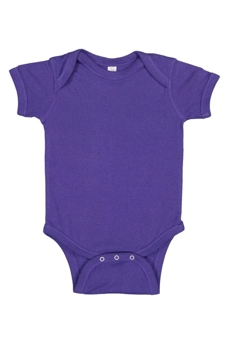 Rabbit Skins 4400: Infant Baby Rib Bodysuit, Basic Colors