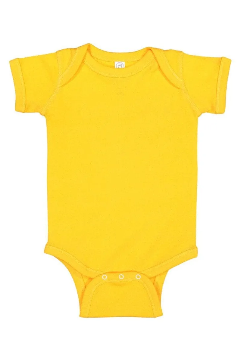 Rabbit Skins 4400: Infant Baby Rib Bodysuit, Basic Colors