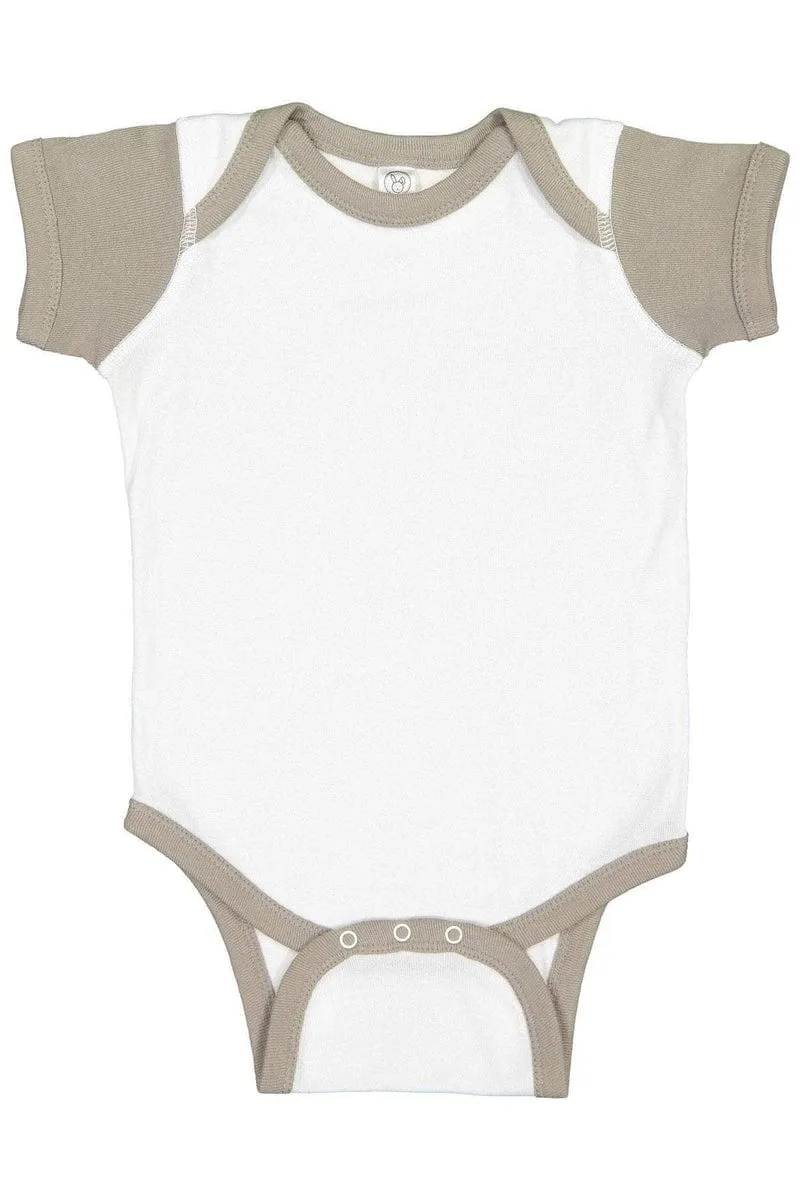 Rabbit Skins 4400: Infant Baby Rib Bodysuit, Extended Colors